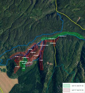 mapa vyhrazení horolezecké oblasti - Teplice