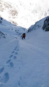 Tatry, Gerlachovský štít, Drlík - Orolín (V+,A3) volně