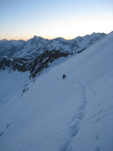 Výstup na Weißseespitze (3518 m)  - Nordwand –  Ötztalské Alpy